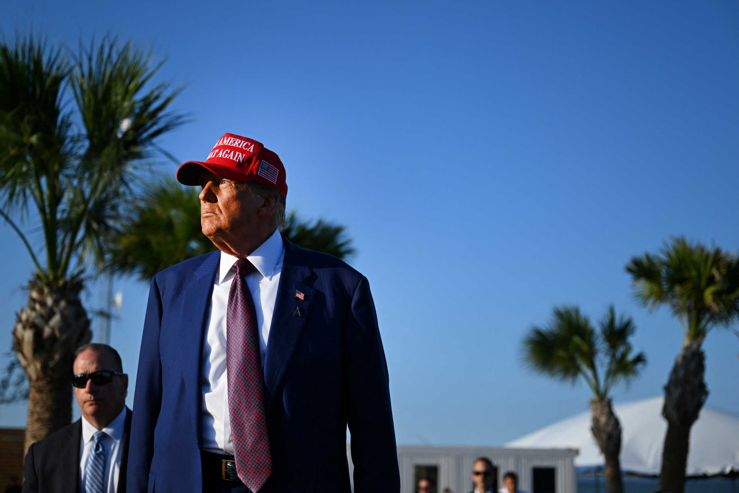 U.S. President-elect Donald Trump attends a viewing of the launch of the sixth test flight of the SpaceX Starship, in Brownsville, Texas, U.S., November 19, 2024 . Brandon Bell