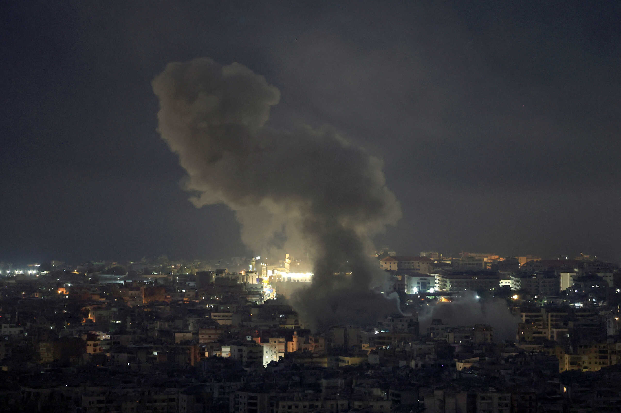 Smoke billows over Beirut's southern suburbs after an Israeli strike, amid the ongoing hostilities between Hezbollah and Israeli forces, as seen from Baabda, Lebanon November 13, 2024. REUTERS