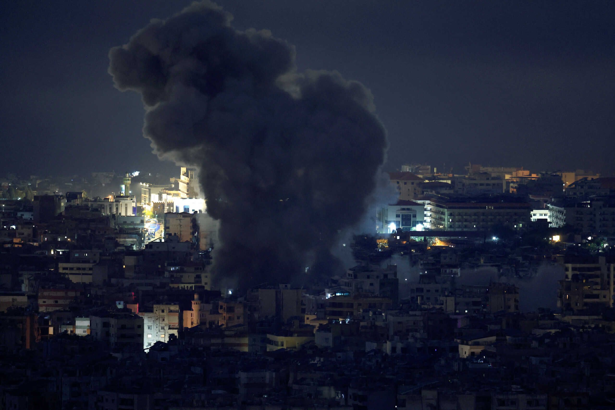 Smoke billows over Beirut's southern suburbs after an Israeli strike, amid the ongoing hostilities between Hezbollah and Israeli forces, as seen from Baabda, Lebanon November 13, 2024. REUTERS