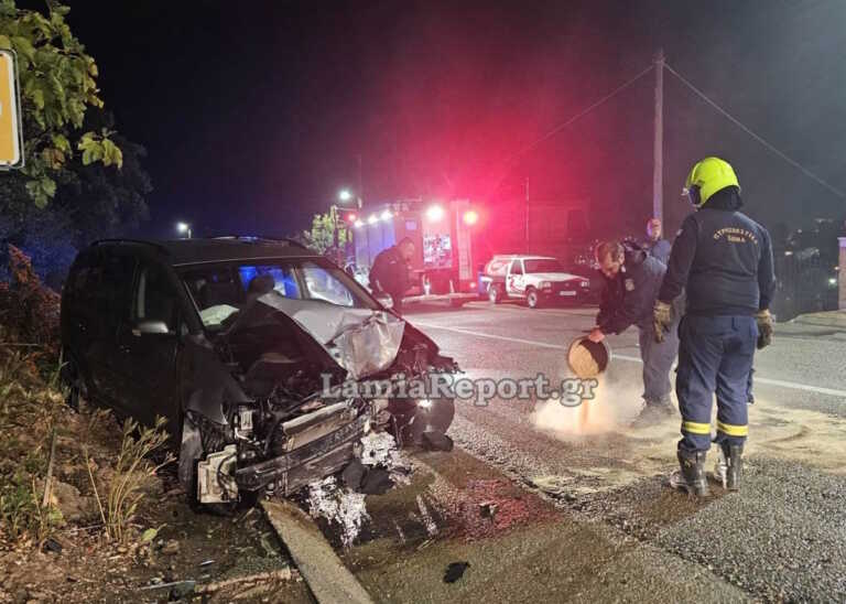 Μεθυσμένος οδηγός καρφώθηκε με το αυτοκίνητό του σε κολώνα στη Λαμία – Από την σύγκρουση εκτοξεύτηκε η μηχανή του οχήματος