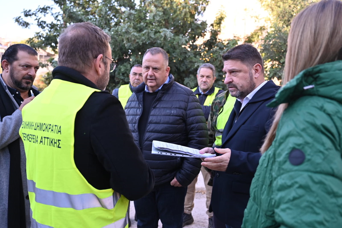 Αυτοψία Νίκου Χαρδαλιά στο ρέμα Ποδονίφτη: «Δρομολογούμε λύσεις στα χρόνια προβλήματα των ασυντήρητων υποδομών»