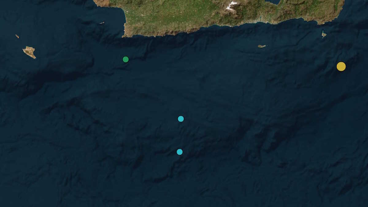 Σεισμός 3,5 Ρίχτερ νότια της Κρήτης – 10,7 χιλιόμετρα το εστιακό βάθος