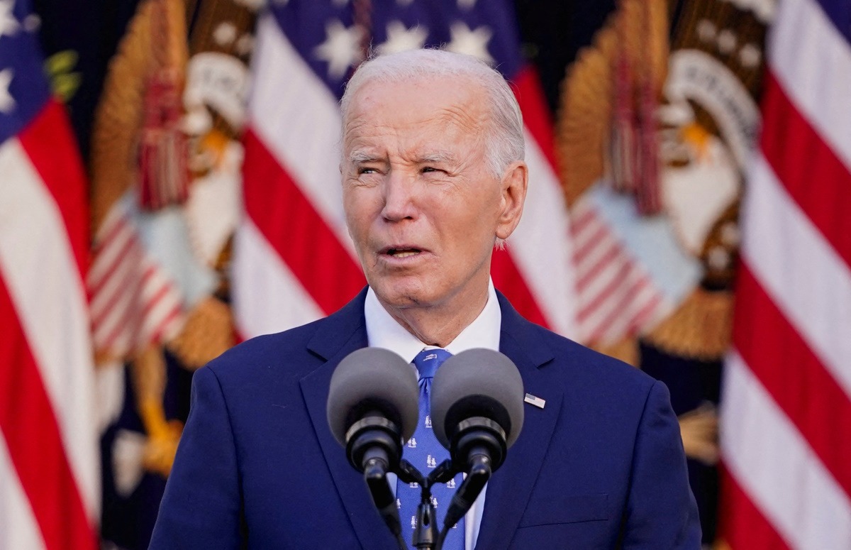 U.S. President Joe Biden delivers remarks from the Rose Garden of the White House in Washington, U.S., November 26, 2024. REUTERS