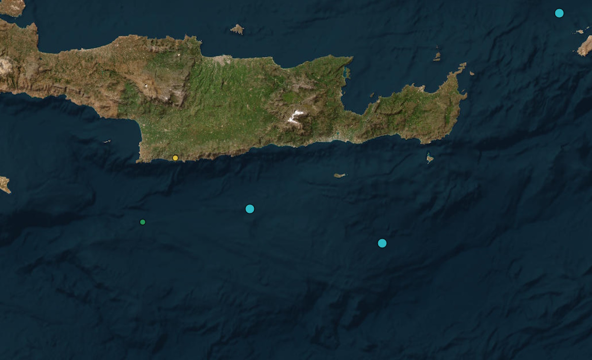 Σεισμός ανοιχτά της Κρήτης: 3,7 Ρίχτερ νοτιοανατολικά του Λασιθίου