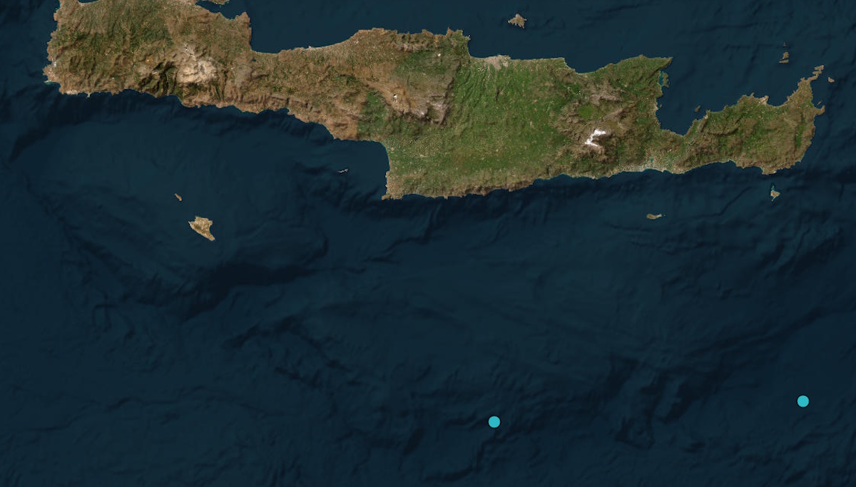 Σεισμός 3,9 Ρίχτερ ανοιχτά της Κρήτης: Στα 10,6 χλμ το εστιακό βάθος