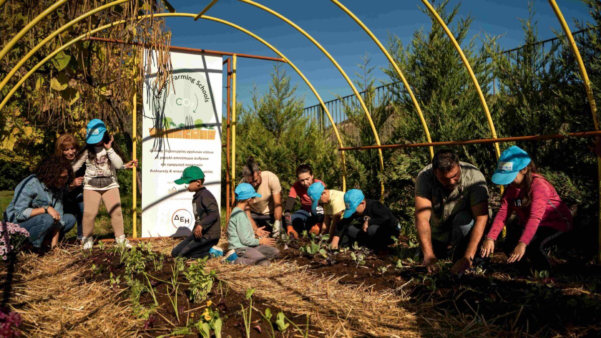 ΔΕΗ και Open Farm προωθούν τη βιώσιμη γεωργία στους μαθητές μέσω του «Carbon Farming Schools»