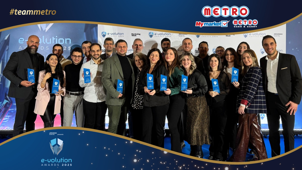 10 διακρίσεις για τα e-shop των METRO Cash & Carry και My market στα e-volution Awards 2025