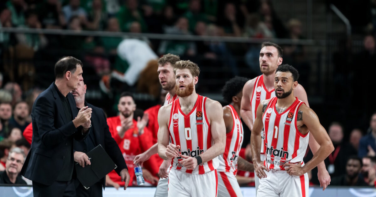 Η βαθμολογία στη Euroleague μετά τη μεγάλη νίκη του Ολυμπιακού επί της Ζαλγκίρις Κάουνας