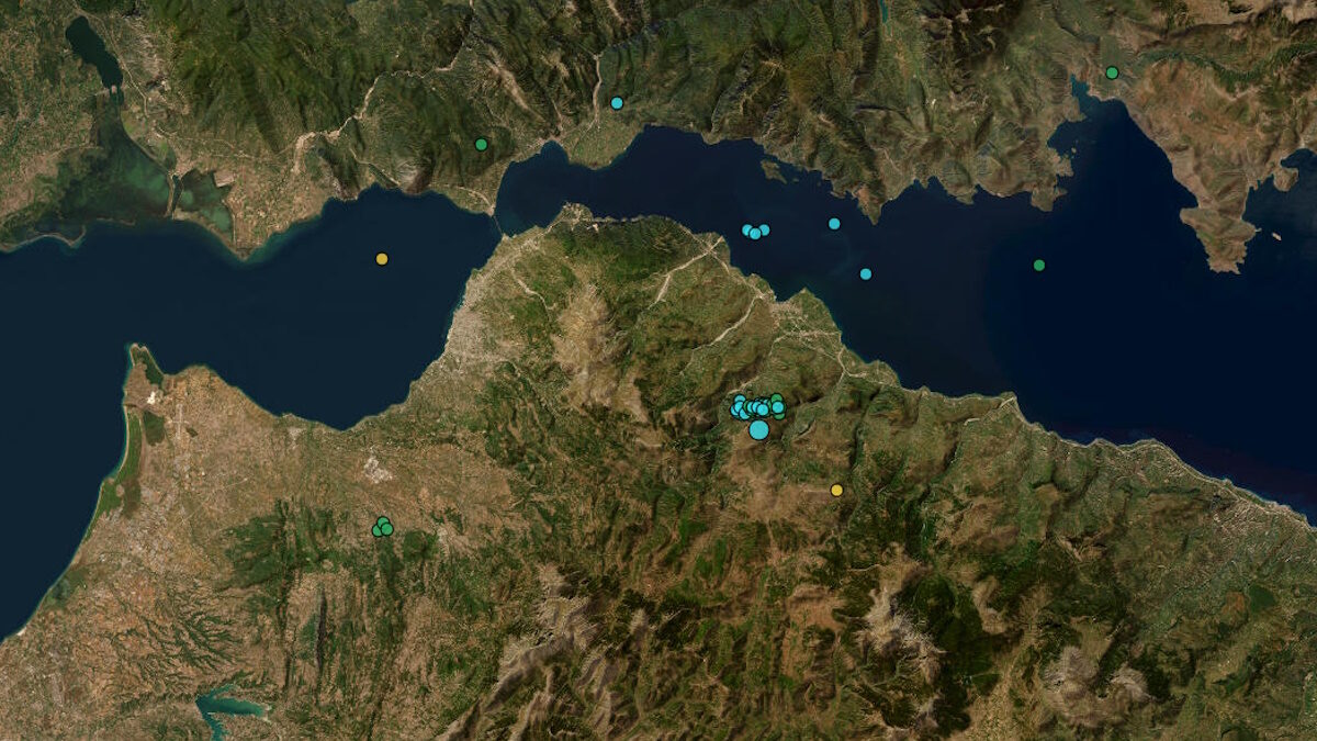 Σεισμός στο Αίγιο: 3,8 Ρίχτερ 10 χλμ νότια της πόλης