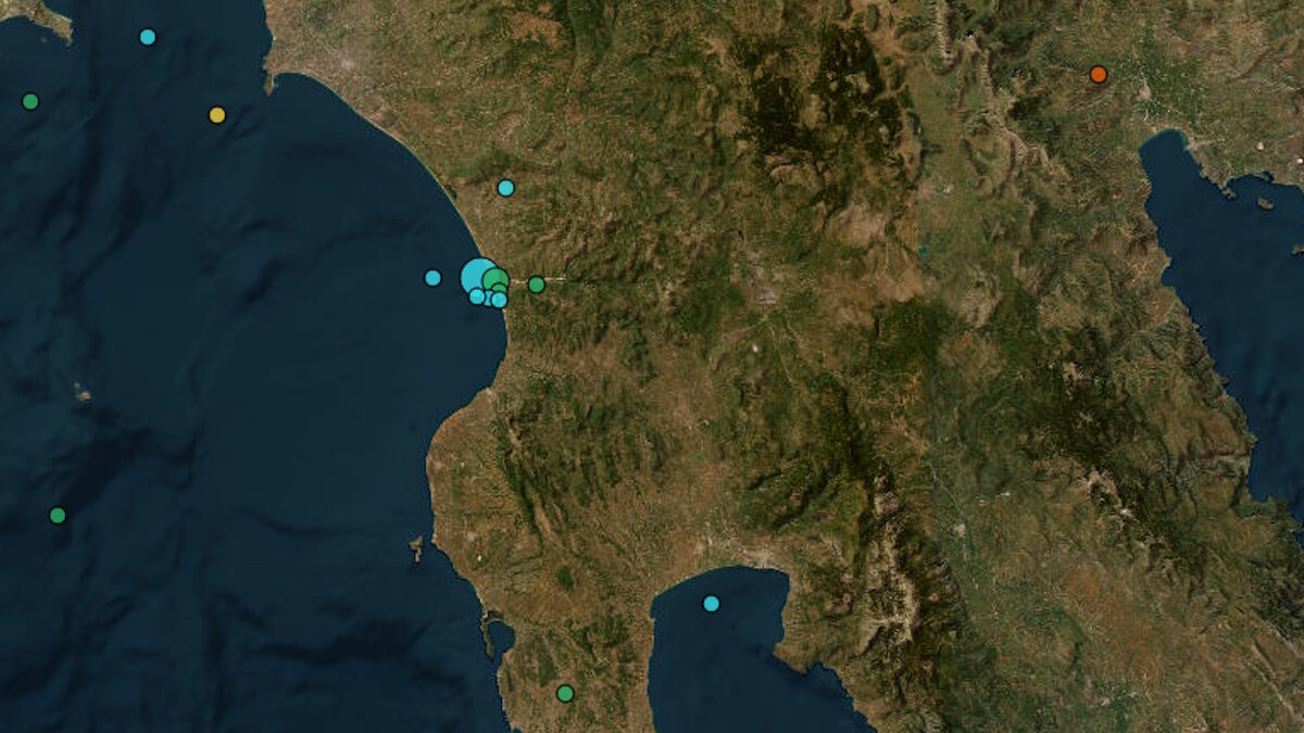 Σεισμός στην Ηλεία: 4,6 Ρίχτερ κοντά στη Ζαχάρω