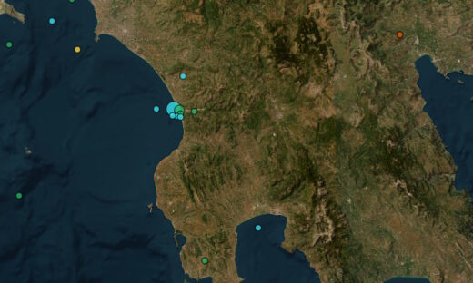 Σεισμός στην Ηλεία: 4,5 Ρίχτερ κοντά στη Ζαχάρω