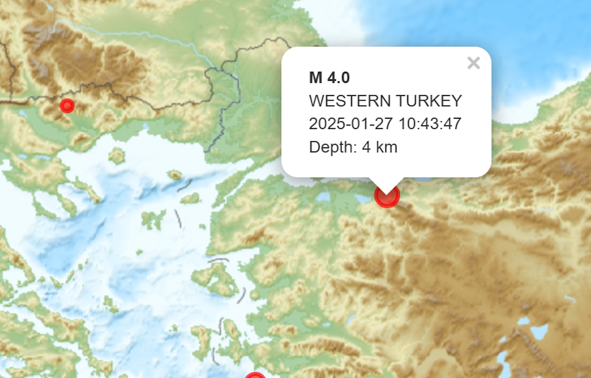 Σεισμός στην Τουρκία: 4 Ρίχτερ στην Προύσα – Αισθητός και στην Κωνσταντινούπολη