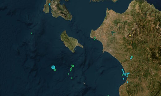 Διπλός σεισμός στη Ζάκυνθο: Στη θαλάσσια περιοχή δυτικά του νησιού το επίκεντρο