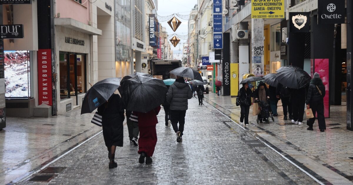 Καιρός σήμερα: Βροχές σε όλη την Ελλάδα με ανέμους ως 7 μποφόρ