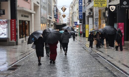 Καιρός σήμερα: Βροχές σε όλη την Ελλάδα με ανέμους ως 7 μποφόρ – Πού θα χιονίσει