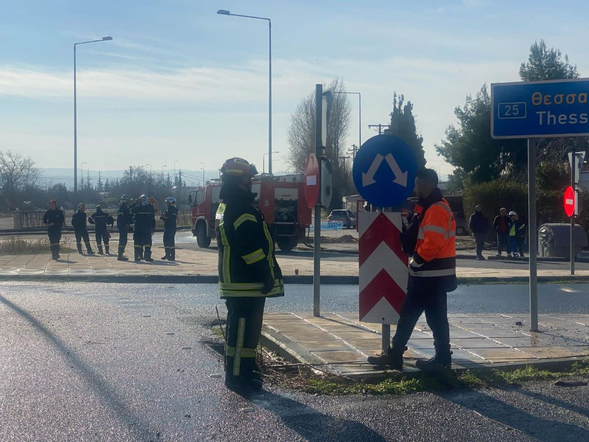 Θεσσαλονίκη: Διαρροή φυσικού αερίου στη Θέρμη