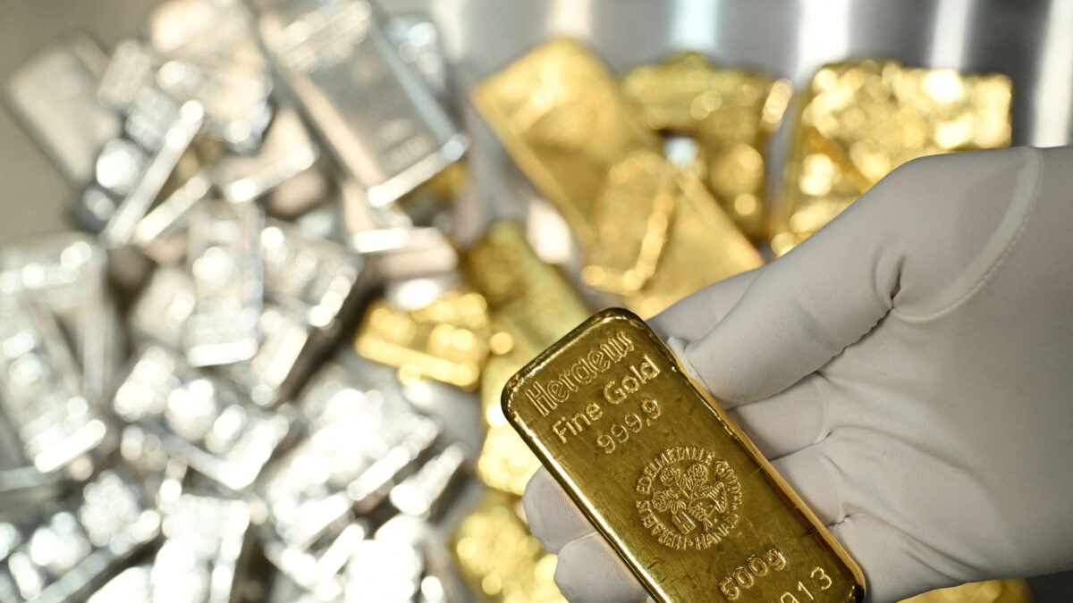 Gold and silver bars