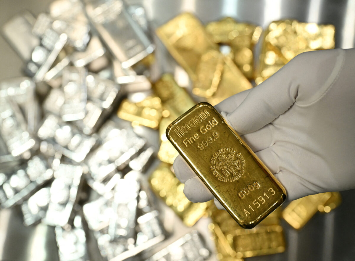 Gold and silver bars