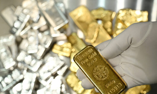 Gold and silver bars