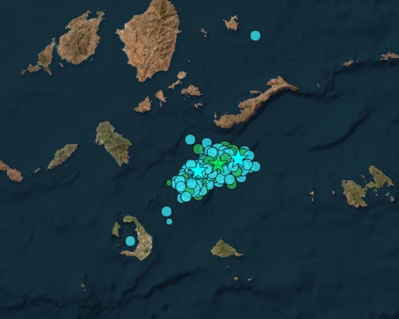 Ισχυροί σεισμοί 5 και 5,3 Ρίχτερ στις Κυκλάδες, αισθητοί στην Αθήνα