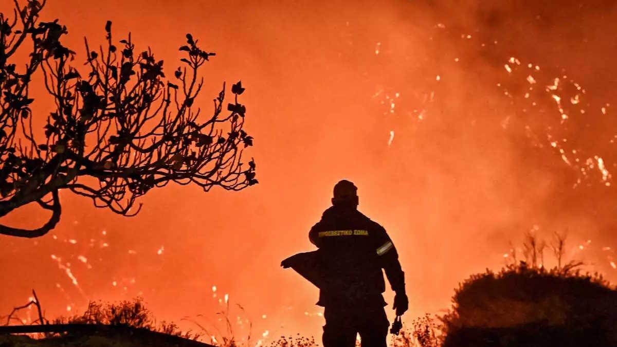 Φωτιά σε δασική έκταση