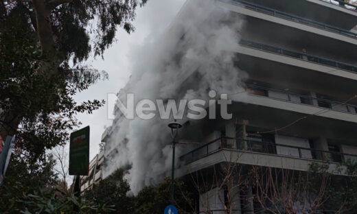 Η πολυκατοικία που «λαμπάδιασε» στο Κολωνάκι