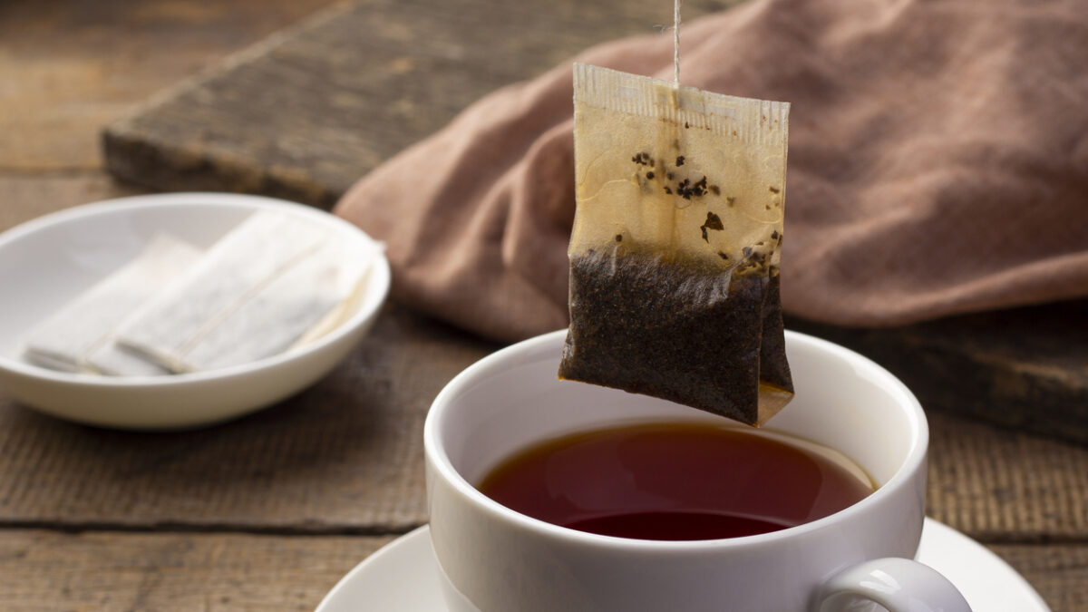 Close up Tea bag