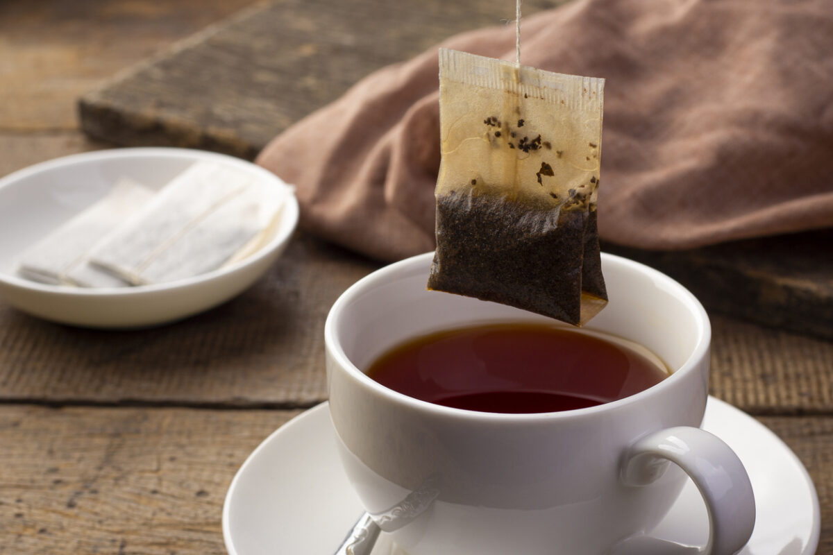 Close up Tea bag