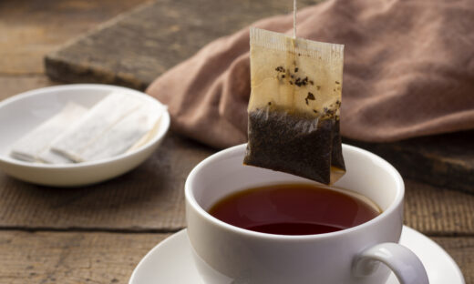 Close up Tea bag