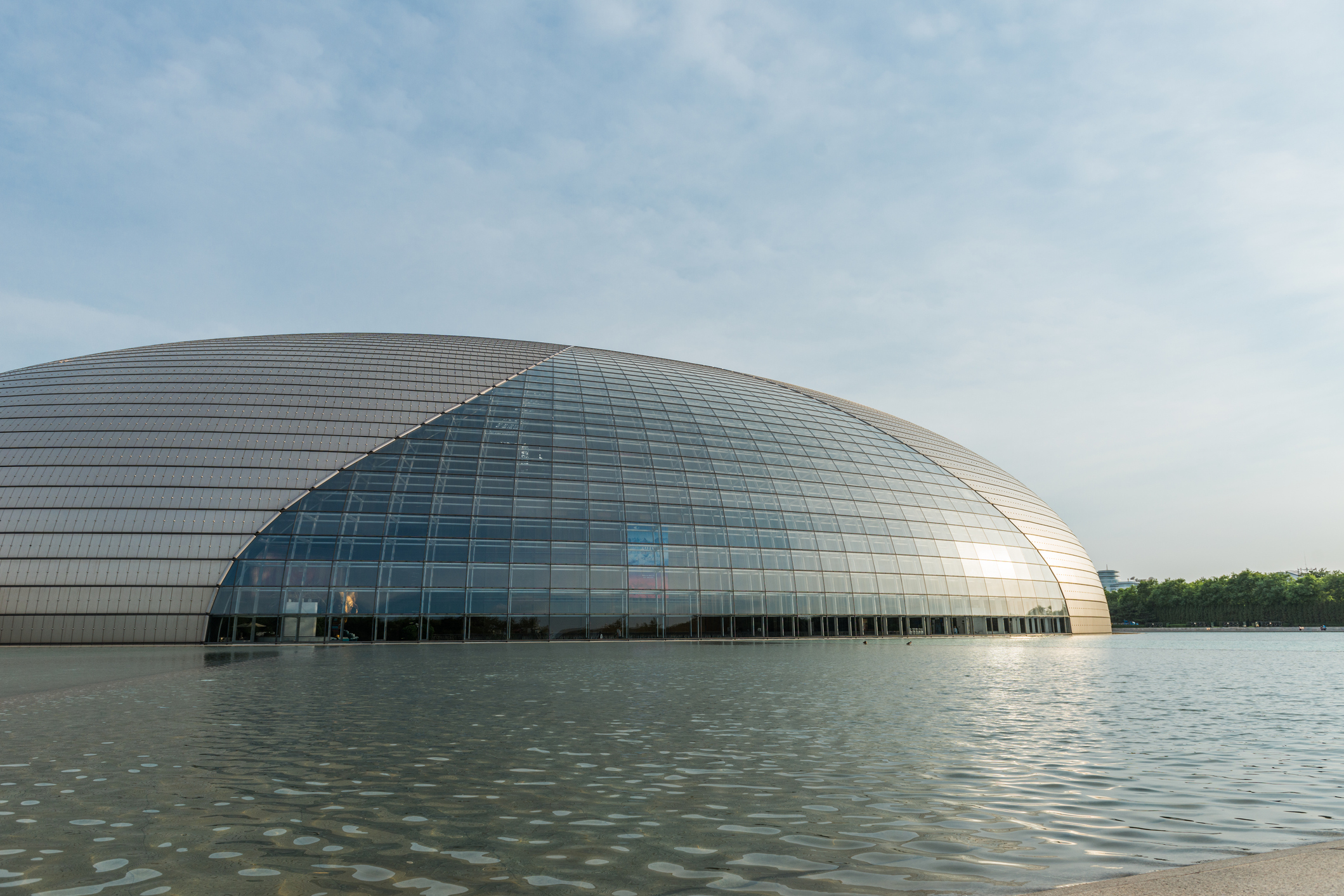 Beijing, Сhina - May 25, 2016: National Centre for the Performing Arts NCPA on MAY 25 2016 in Beijing, China. Cost 2.8B CNY, it seats 5,452 people. The first performance was held in December 2007