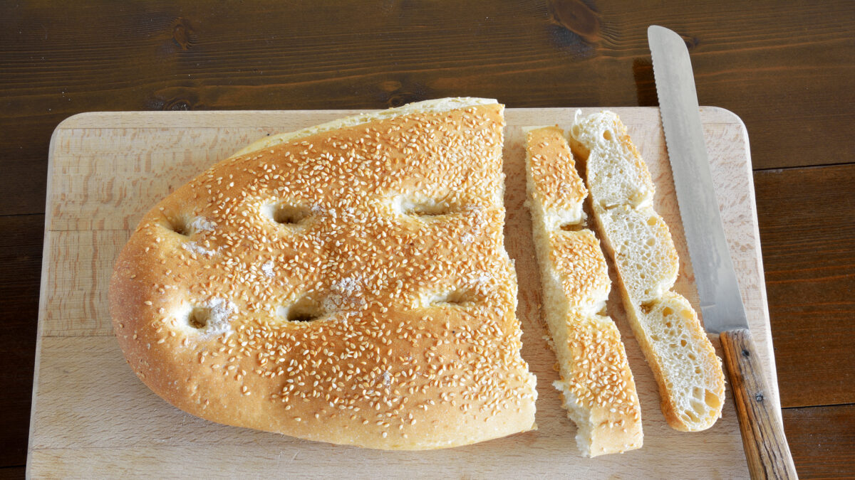 Lagana, traditional bread baked only on Clean Monday