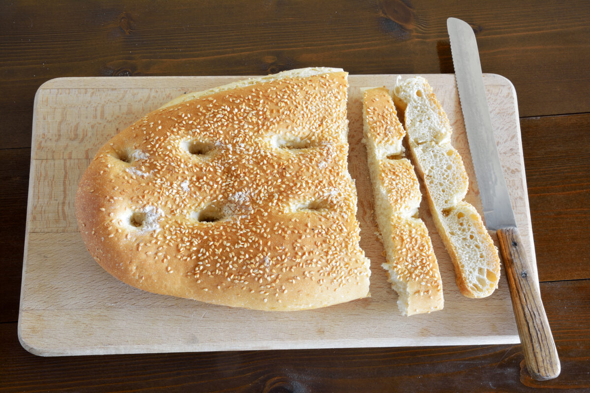 Lagana, traditional bread baked only on Clean Monday