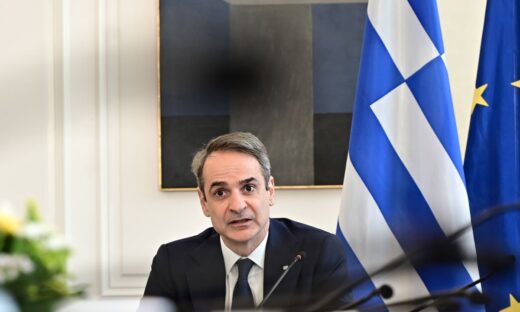 Ο Κυριάκος Μητσοτάκης στη συνεδρίαση του υπουργικού συμβουλίου