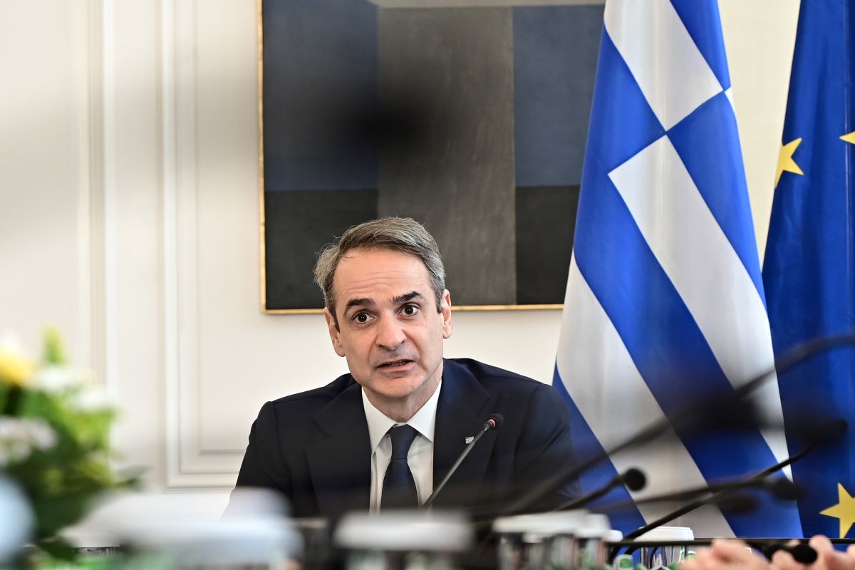 Ο Κυριάκος Μητσοτάκης στη συνεδρίαση του υπουργικού συμβουλίου