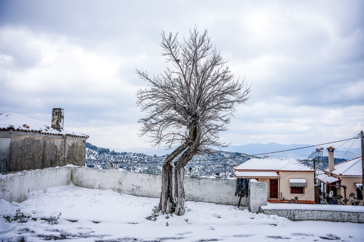 Χιόνια στη Λέσβο