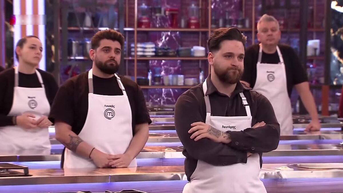 Οι παίκτες του Masterchef Μαρία, Λουκάς, Λευτέρης και Βασίλης