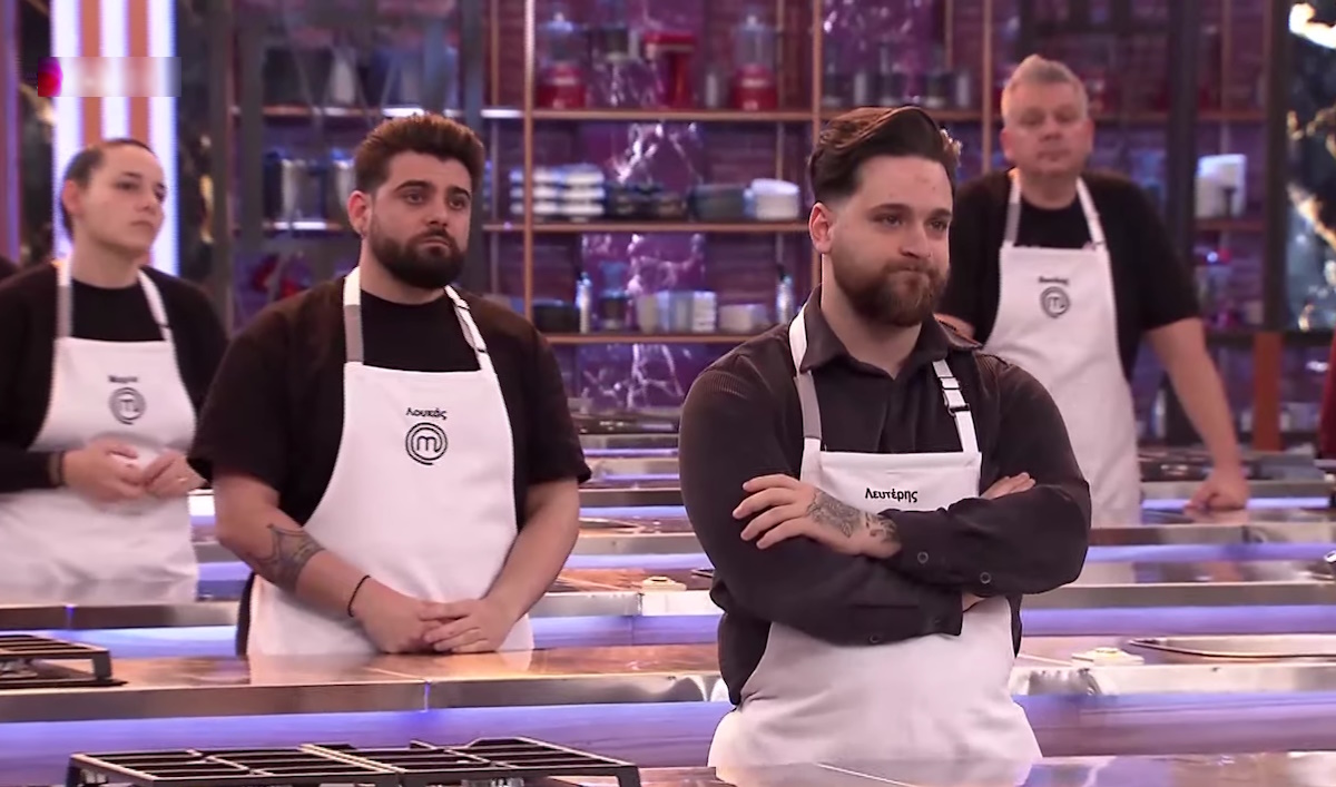 Οι παίκτες του Masterchef Μαρία, Λουκάς, Λευτέρης και Βασίλης