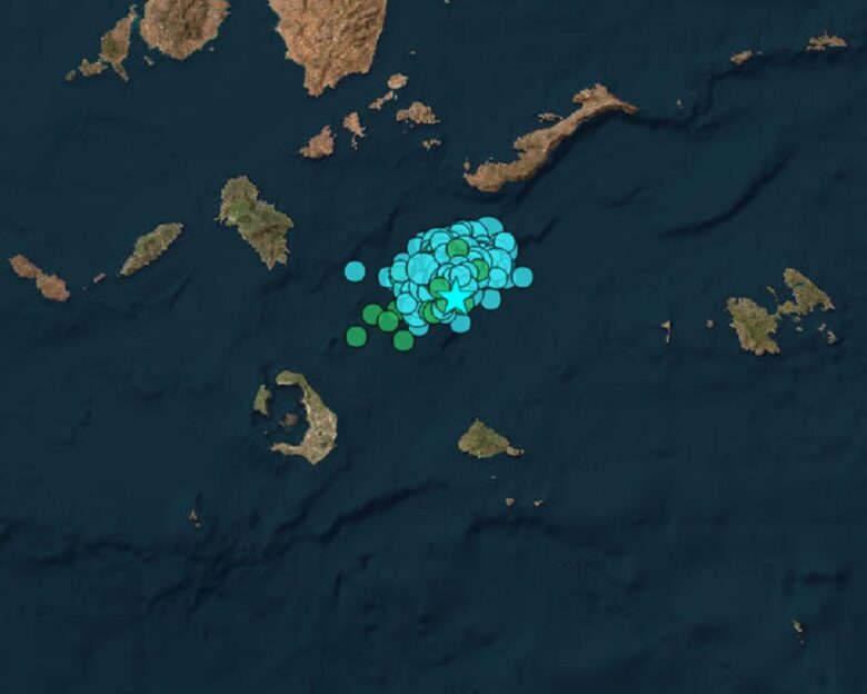 Δυο διαδοχικοί σεισμοί 4,5 και 3,7 Ρίχτερ στις Κυκλάδες