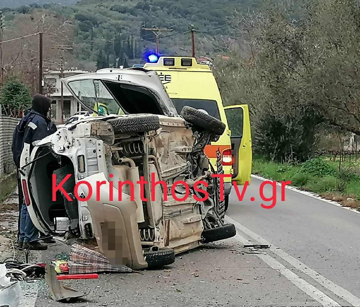 Τροχαίο δυστύχημα στην Κορινθία