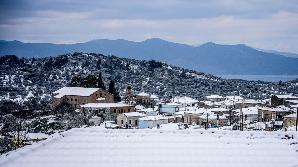 Χιόνια στη Λέσβο