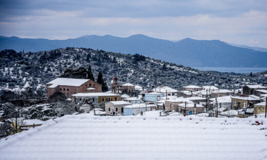 Χιόνια στη Λέσβο