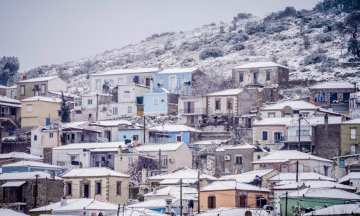 Χιόνια στη Λέσβο