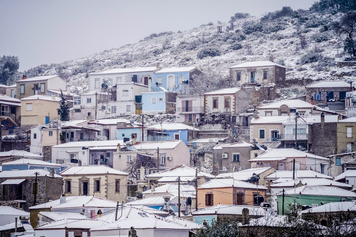 Χιόνια στη Λέσβο