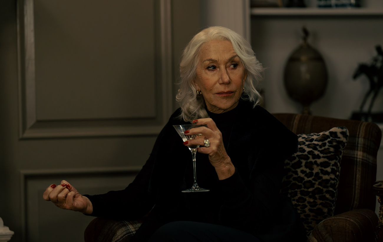 Helen Mirren as Maeve Harrigan in Mobland, episode 1, season 1, Streaming on Paramount+ 2025. Photo Credit: Luke Varley/Paramount+