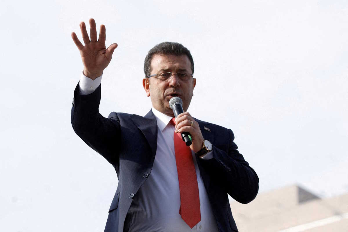 Ο δήμαρχος της Κωνσταντινούπολης, Ekrem Imamoglu, από το Ρεπουμπλικανικό Λαϊκό Κόμμα (CHP) της αξιωματικής αντιπολίτευσης