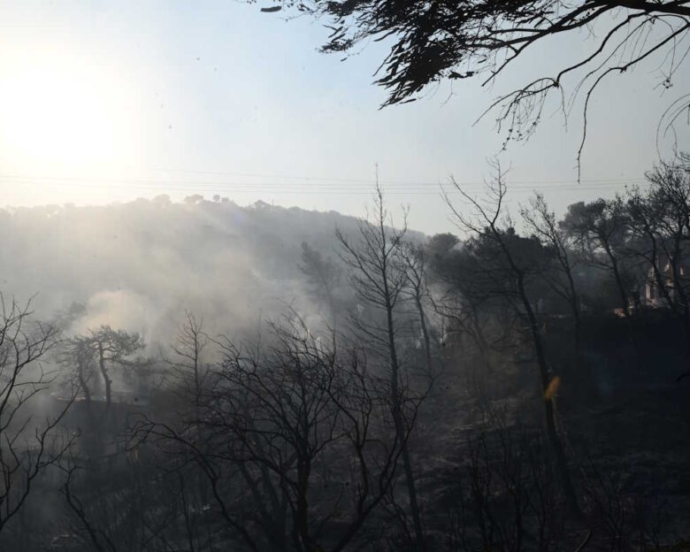 Φωτιά στην Καστοριά ανάμεσα στα χωριά Φωτεινή και Πολυκάρπη