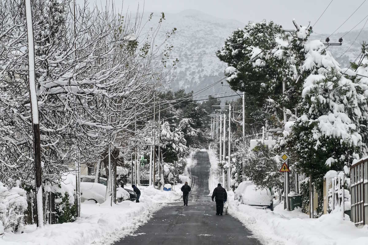 Χειμωνιάτικο σκηνικό που θα ξαναδούμε από την Τρίτη 18 Μαρτίου