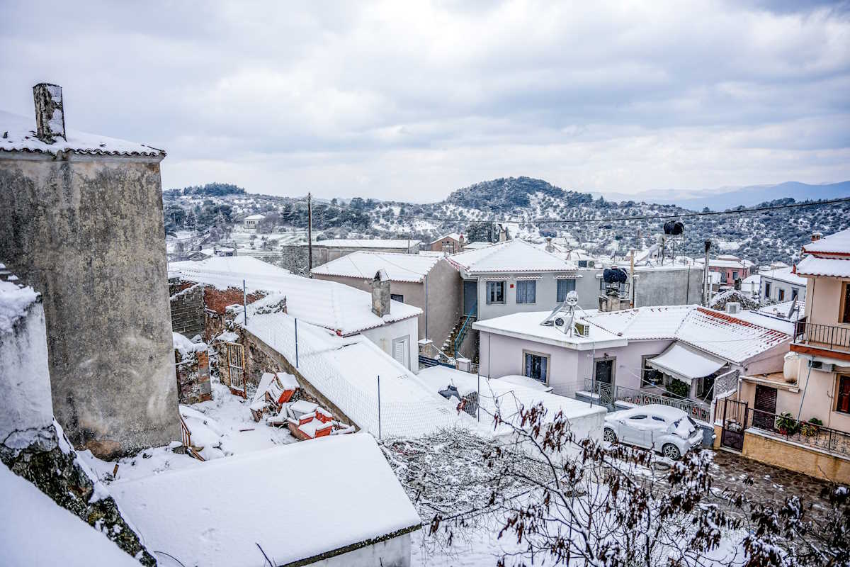 Χιόνια στη Λέσβο