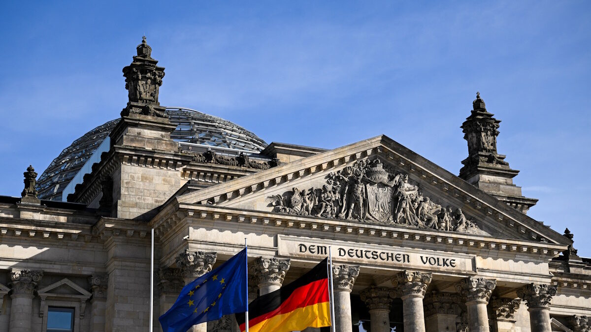 The Reichstag building in Berlin