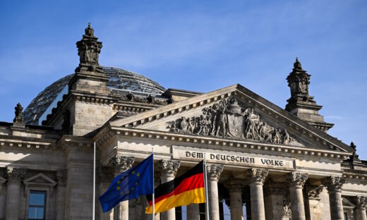 The Reichstag building in Berlin